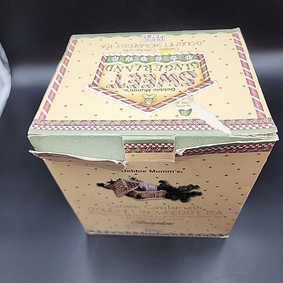 Vintage Sakura Debbie Mumm Sweet Gingerland Gingerbread House Ceramic Canister - Picture 13 of 14